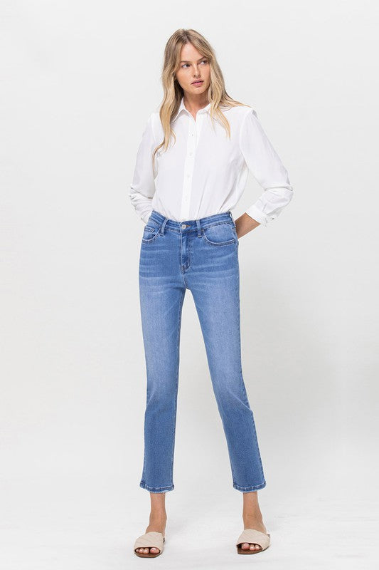 Vervet by Flying Monkey High Rise Stretch Crop Slim Straight