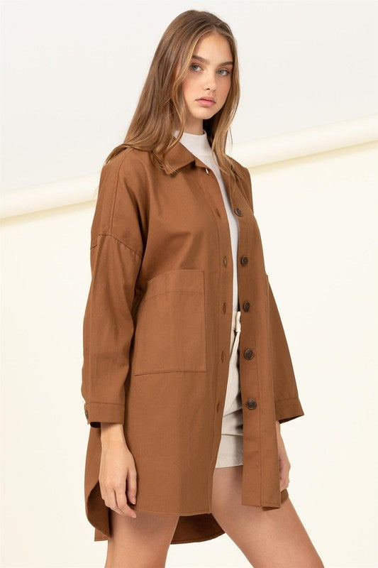 HYFVE Sweet Fling Oversized Shirt Jacket