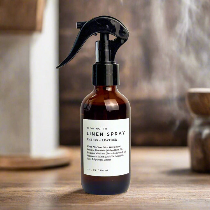Slow North Linen Spray - Embers + Leather