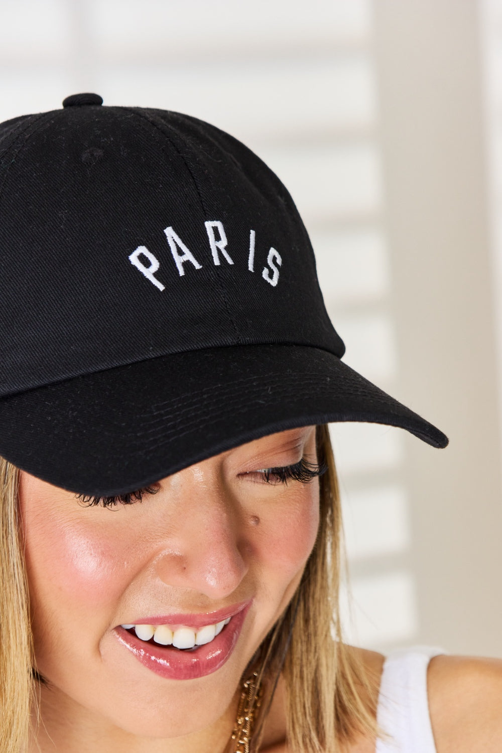 Zenana Paris New York London Embroidered City Baseball Cap