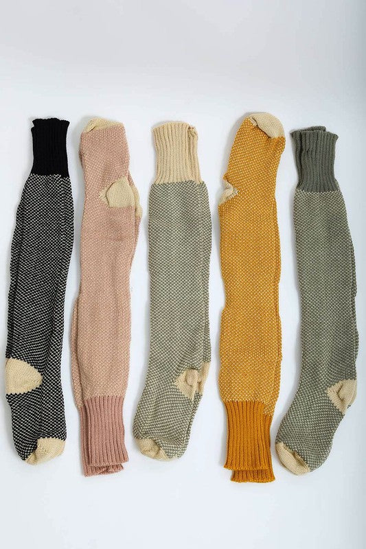 Knee High Knitted Lounge Socks