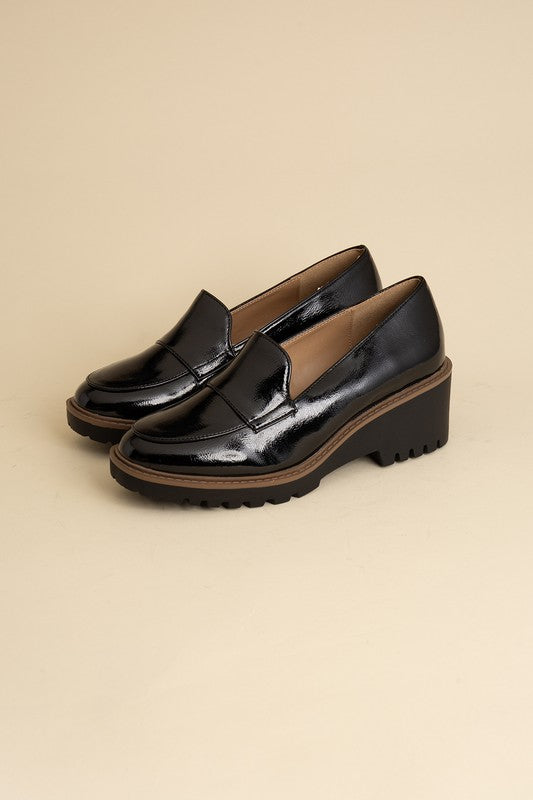 Chunk Heel Smart Loafers