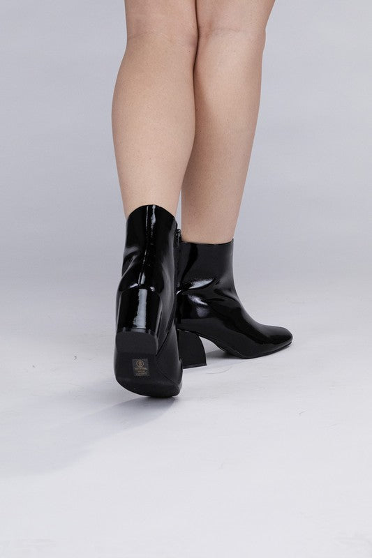 Ultra Faux Leather Ankle Boots