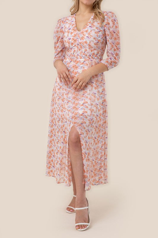 Lilou Floral V-neck Maxi Dress