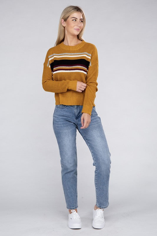 Ambiance Striped Pullover Sweater