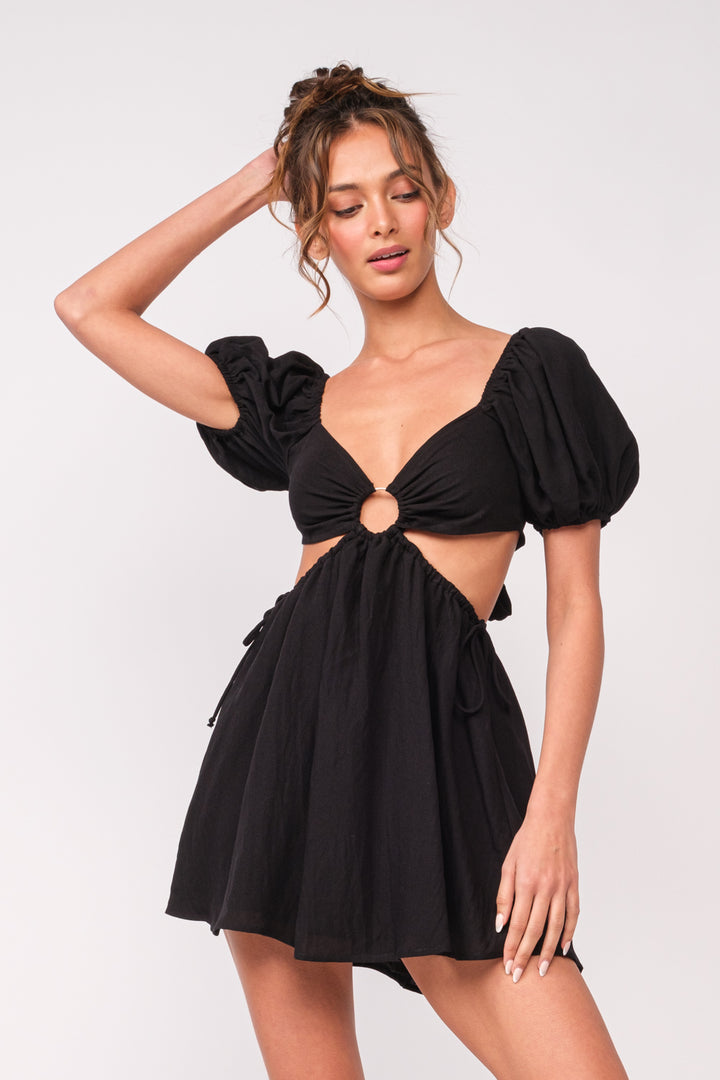 Sky to Moon O-Ring Cutout Dress - Boho Soho