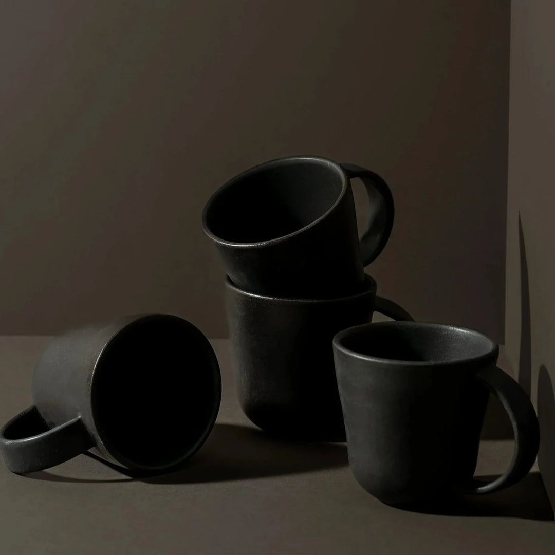 Gharyan Tunisian Mug Set 4 - Matte Black