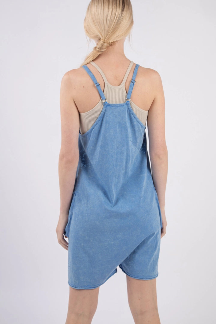 Very J Washed Knit Romper