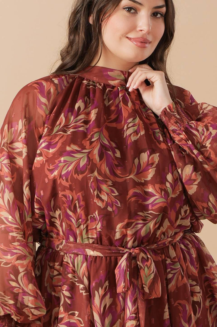 FLYING TOMATO ARTISTIC ESSENCE WOVEN MINI DRESS