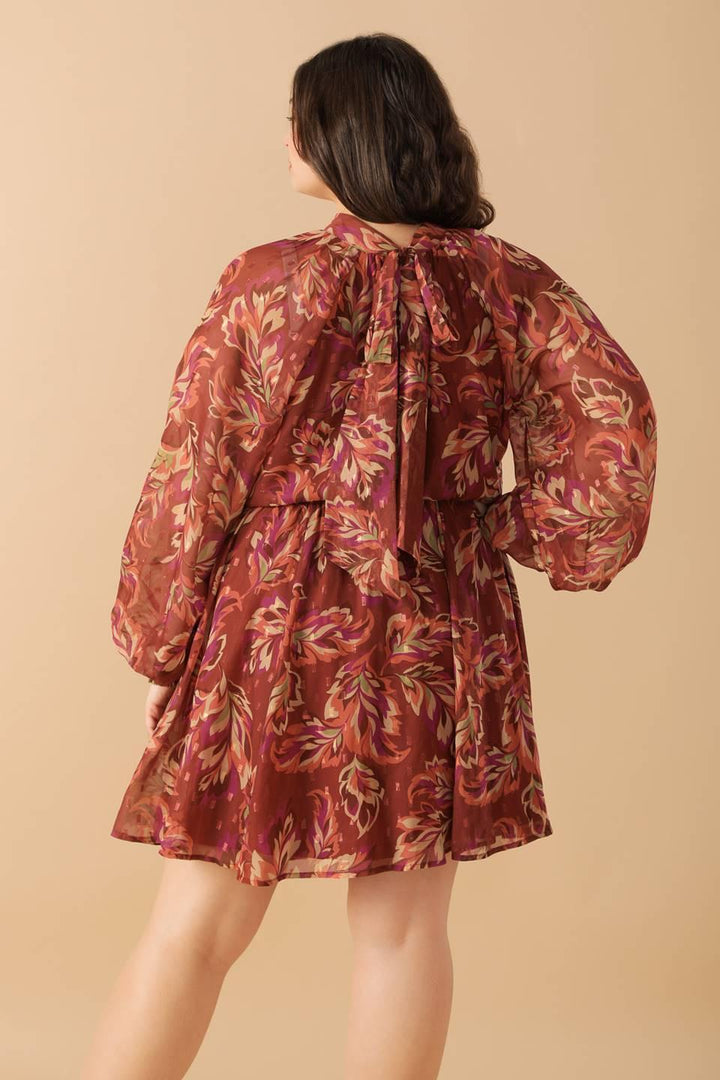 FLYING TOMATO ARTISTIC ESSENCE WOVEN MINI DRESS