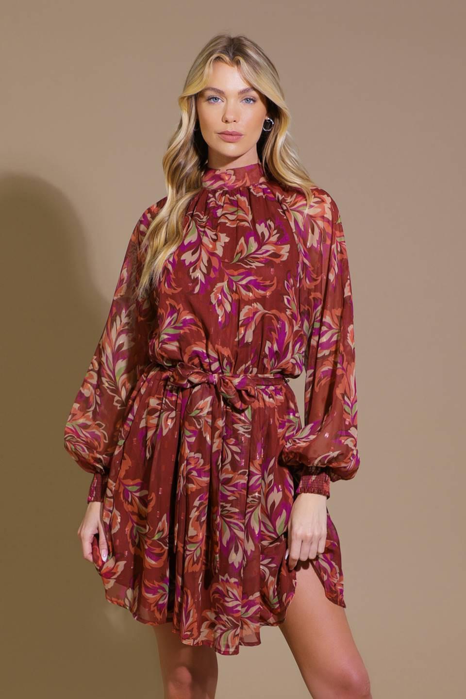 FLYING TOMATO ARTISTIC ESSENCE WOVEN MINI DRESS