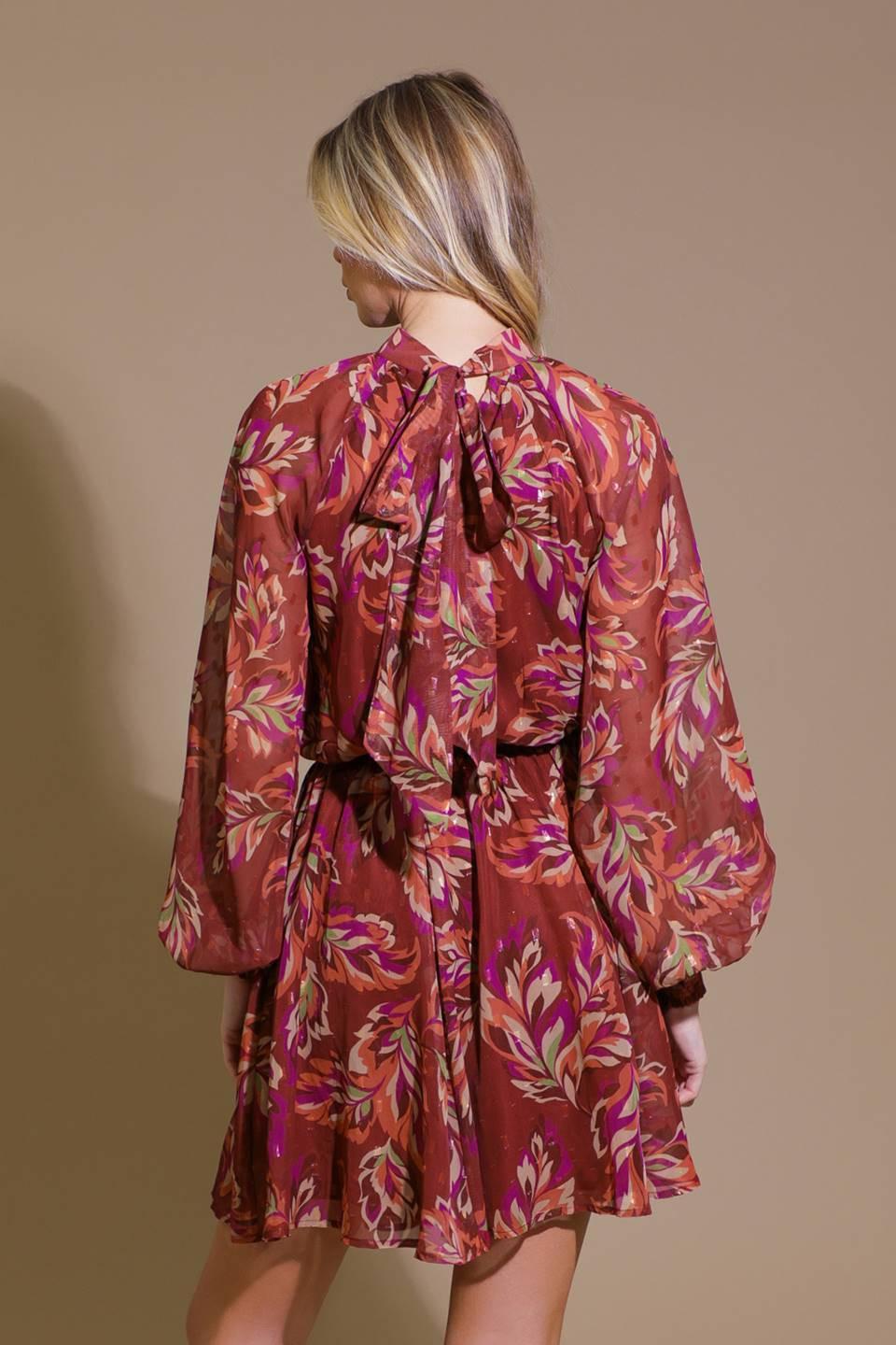 FLYING TOMATO ARTISTIC ESSENCE WOVEN MINI DRESS