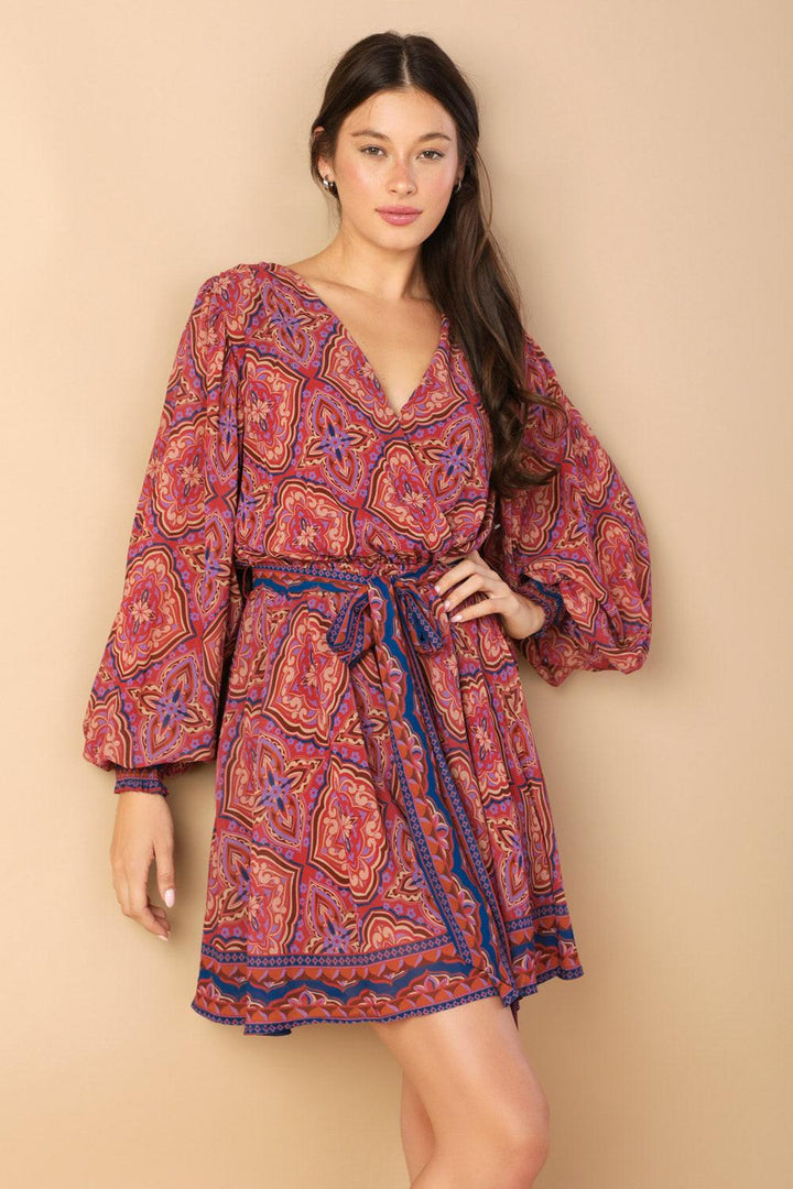 FLYING TOMATO BE BETTER WOVEN MINI DRESS