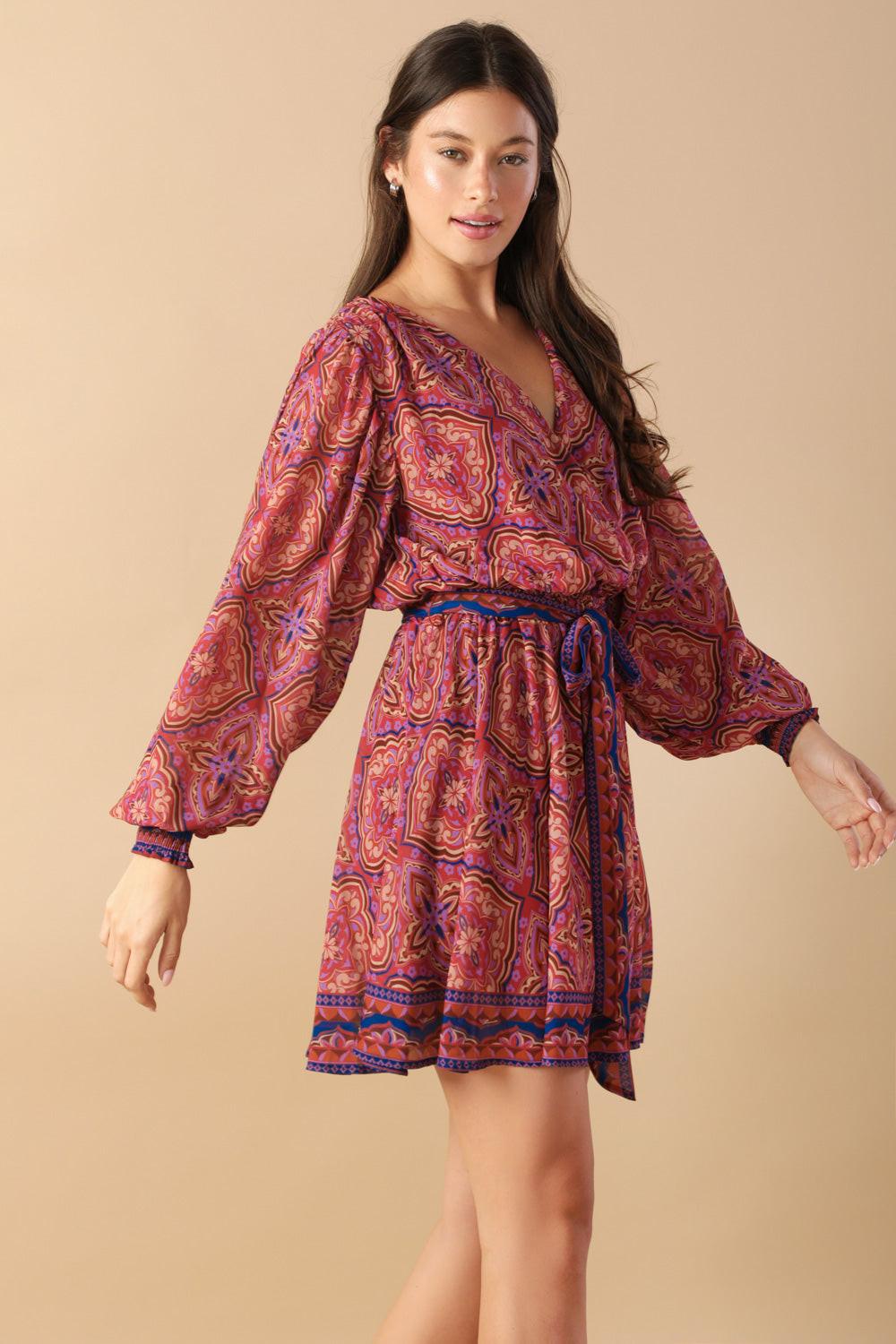 FLYING TOMATO BE BETTER WOVEN MINI DRESS