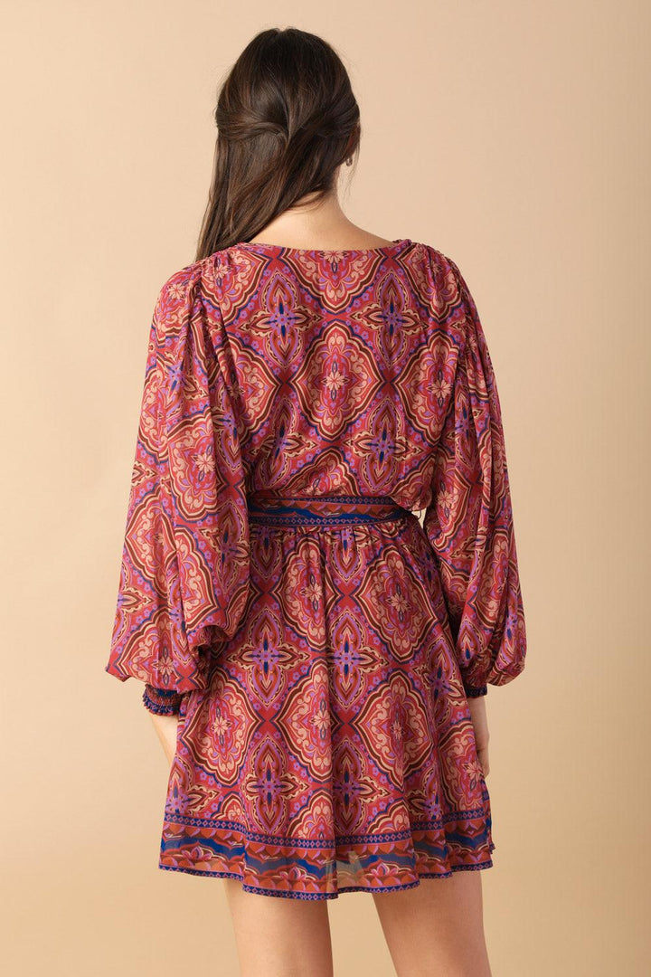FLYING TOMATO BE BETTER WOVEN MINI DRESS