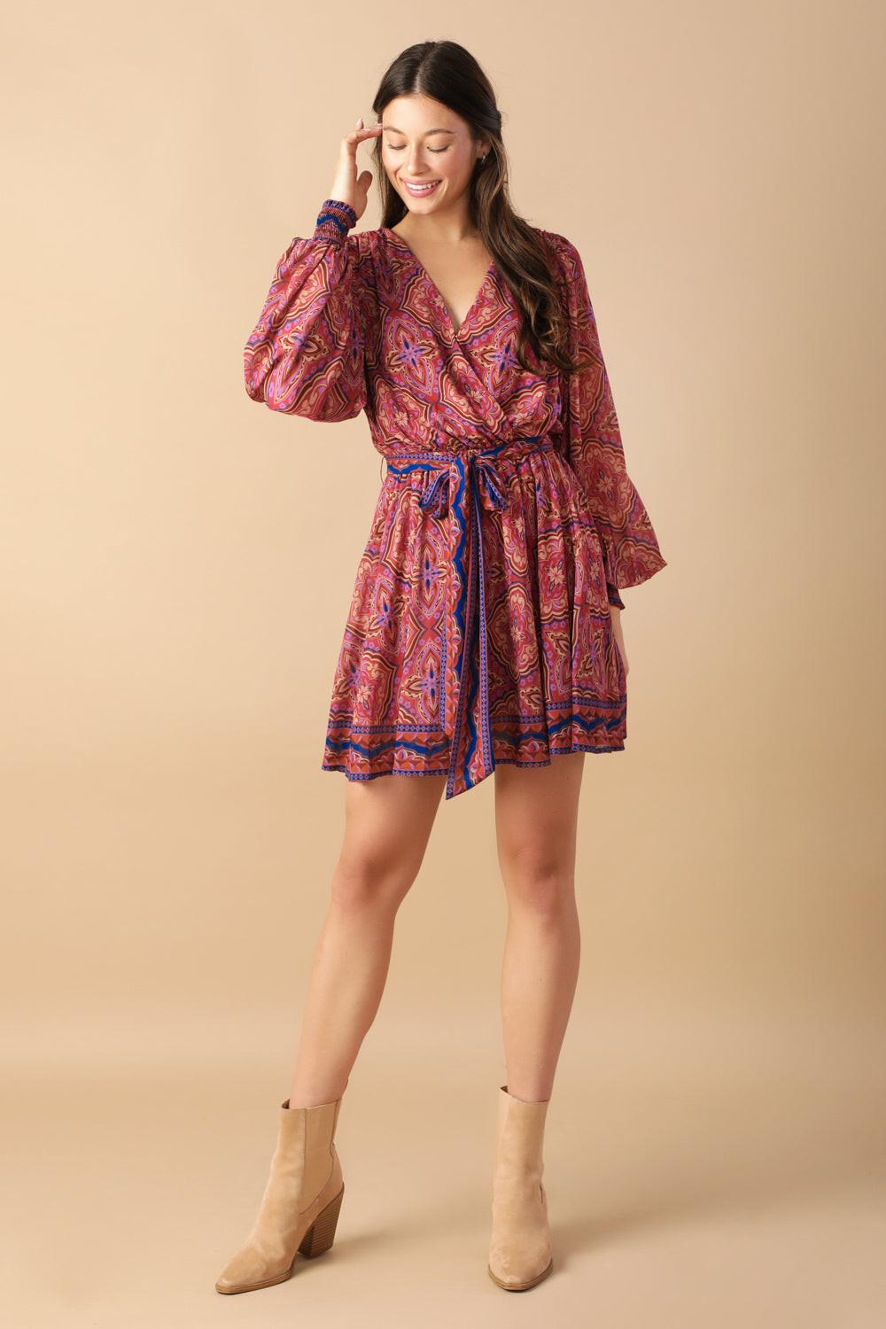FLYING TOMATO BE BETTER WOVEN MINI DRESS