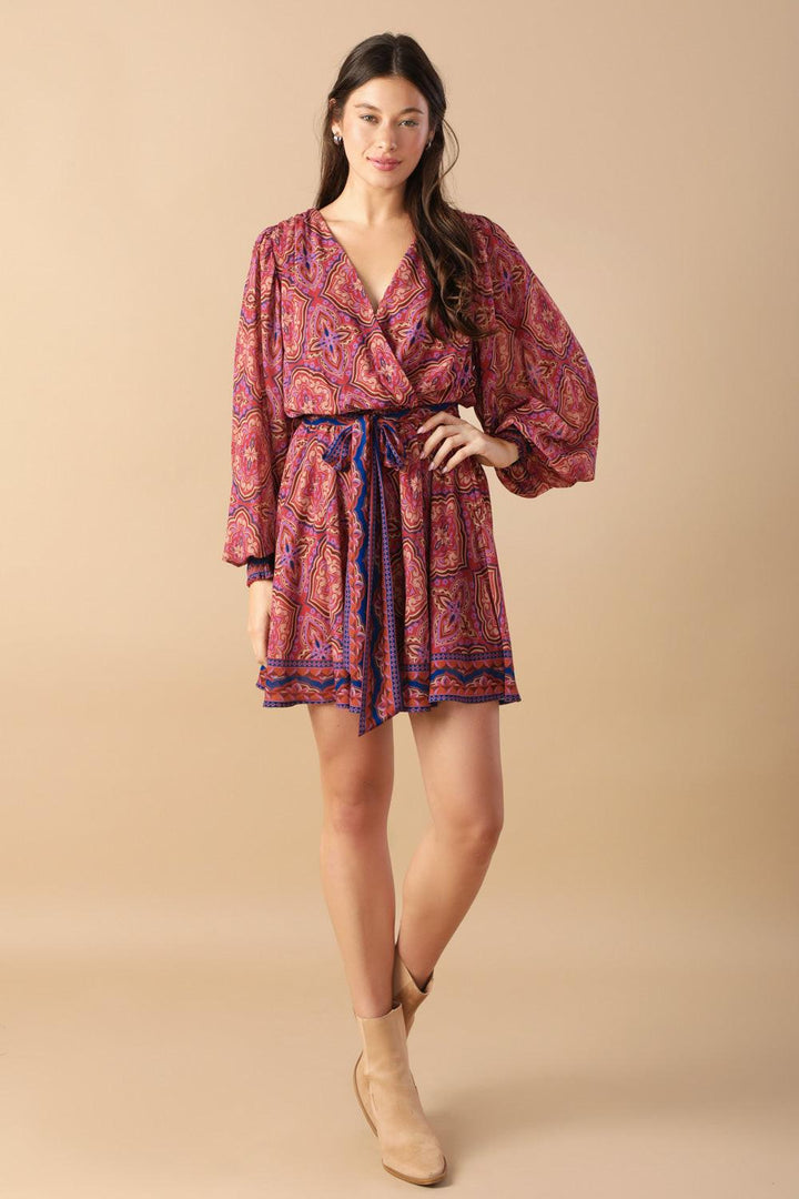 FLYING TOMATO BE BETTER WOVEN MINI DRESS