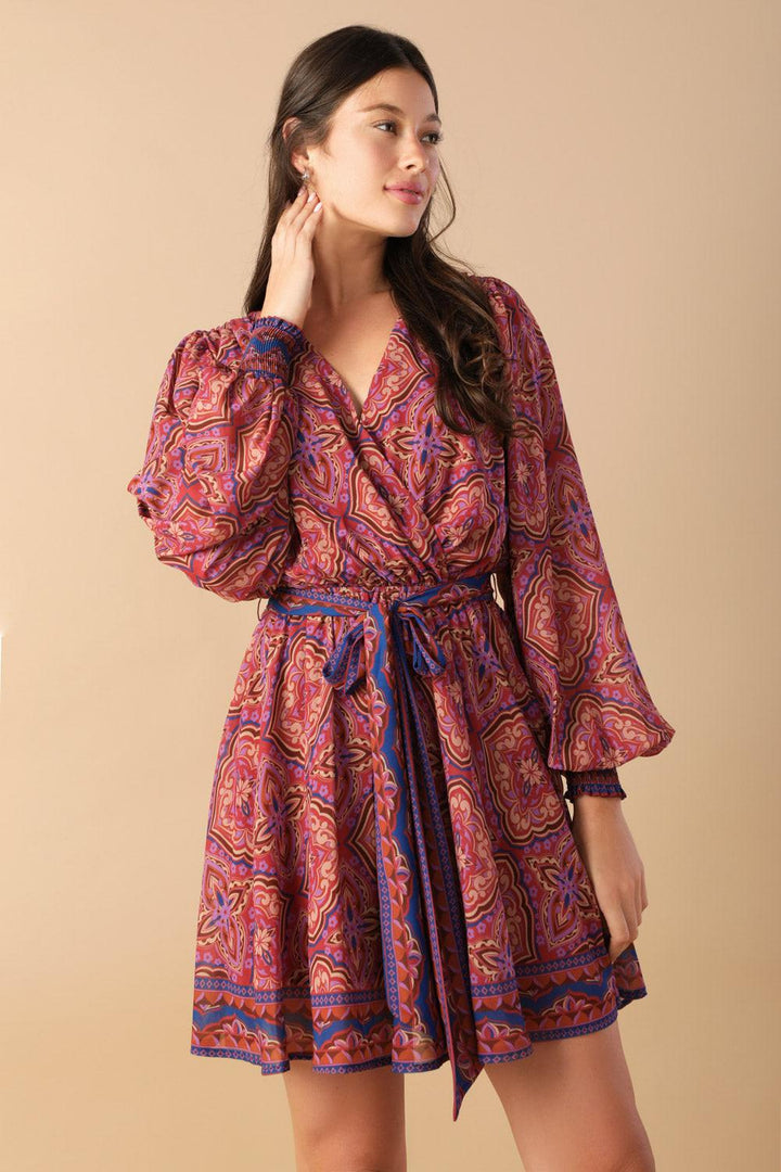 FLYING TOMATO BE BETTER WOVEN MINI DRESS