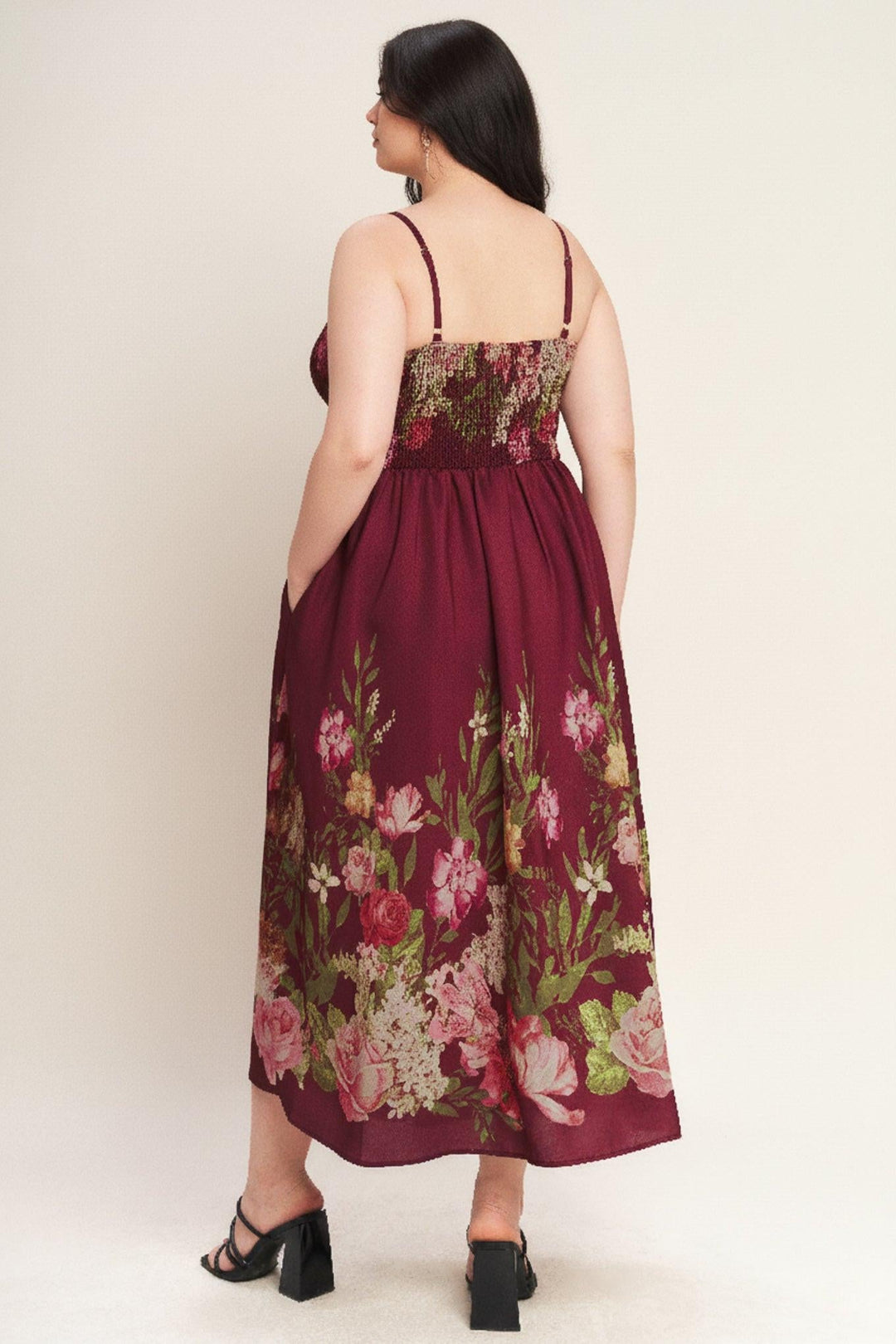 Flying Tomato SECRET GARDEN ROMANCE WOVEN ANKLE DRESS
