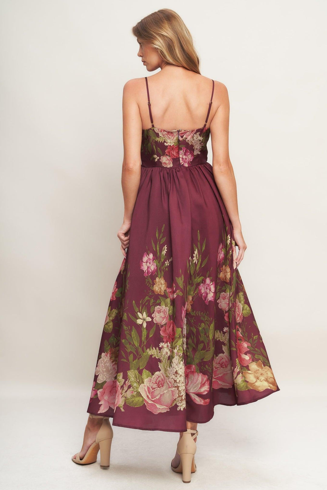 Flying Tomato SECRET GARDEN ROMANCE WOVEN ANKLE DRESS