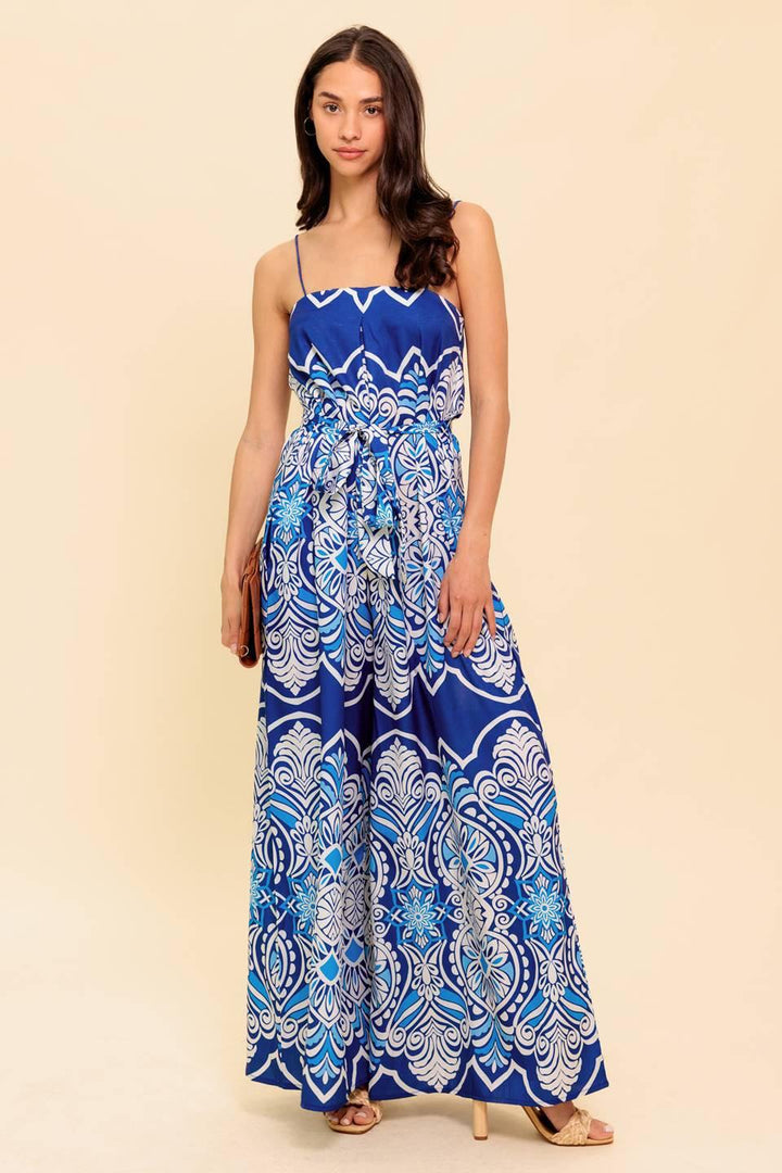 Flying Tomato HIT THE BREEZE WOVEN JUMPSUIT