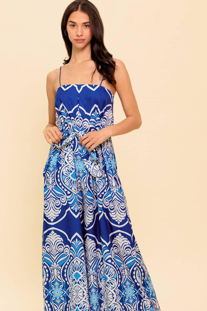 Flying Tomato HIT THE BREEZE WOVEN JUMPSUIT