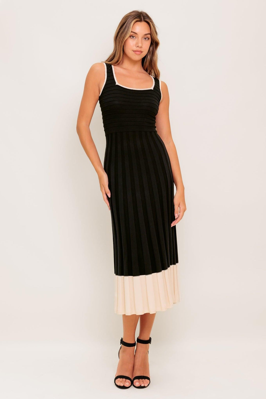 Flying Tomato MODERN MUSE KNIT MIDI DRESS