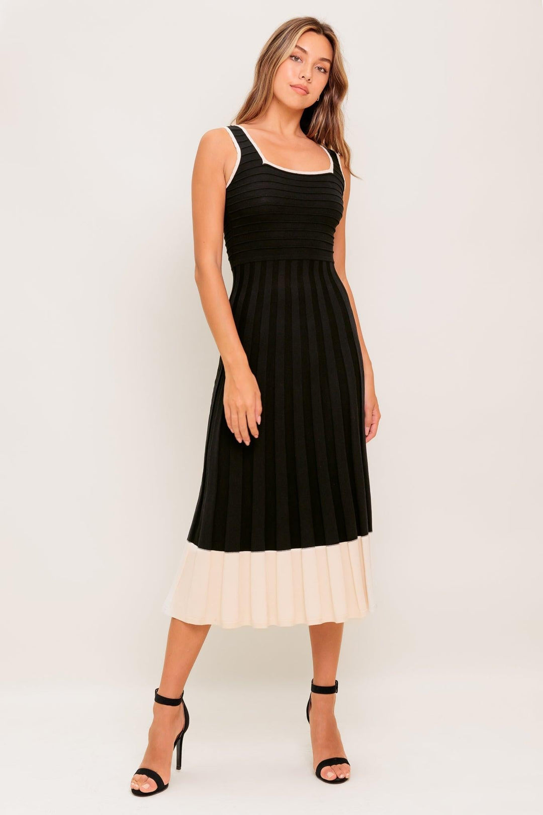 Flying Tomato MODERN MUSE KNIT MIDI DRESS