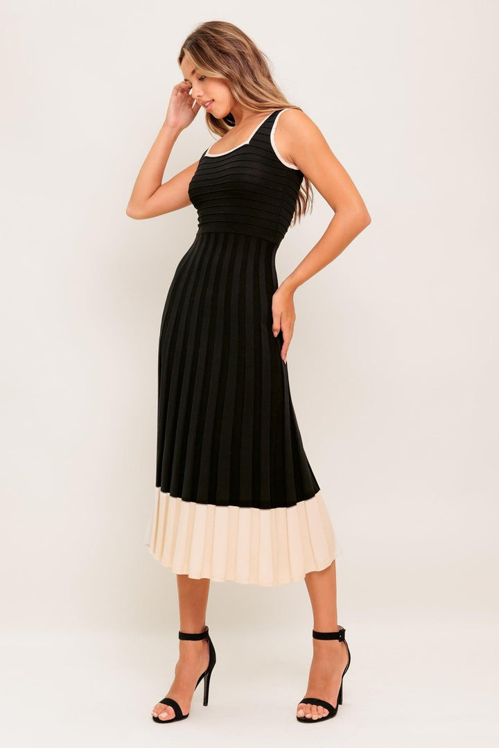Flying Tomato MODERN MUSE KNIT MIDI DRESS
