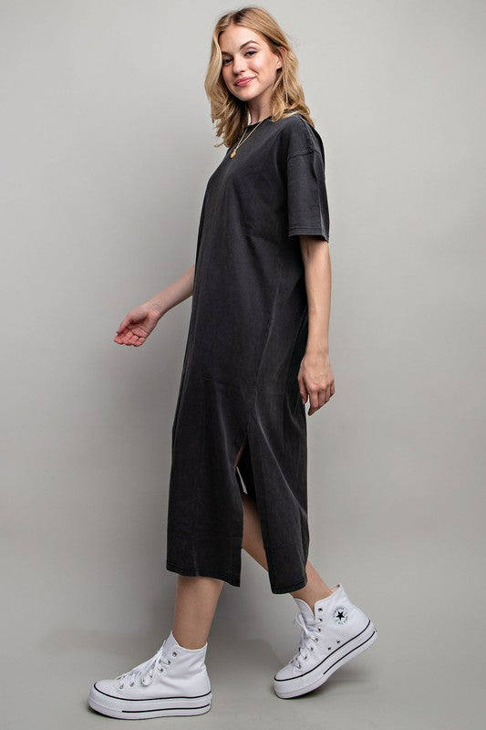Sweet Generis VENTED HEAVY COTTON WASHED DRESS