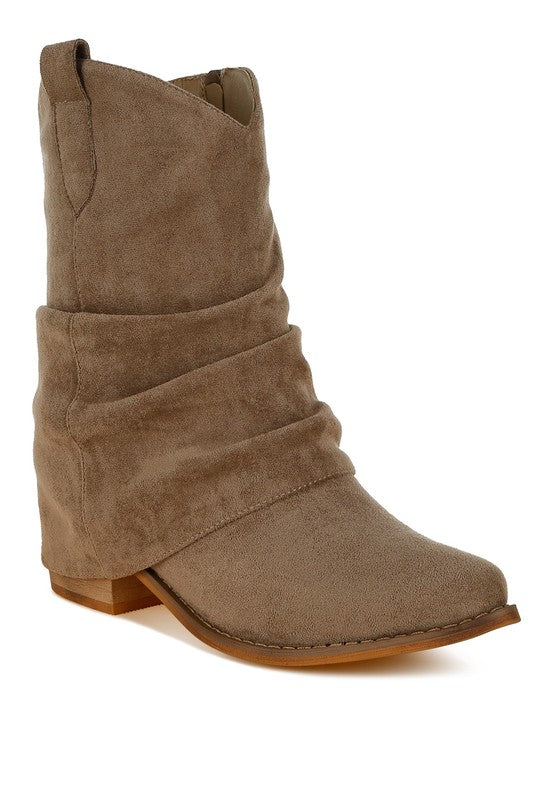 London Rag Bronco Slouchy Calf Boots