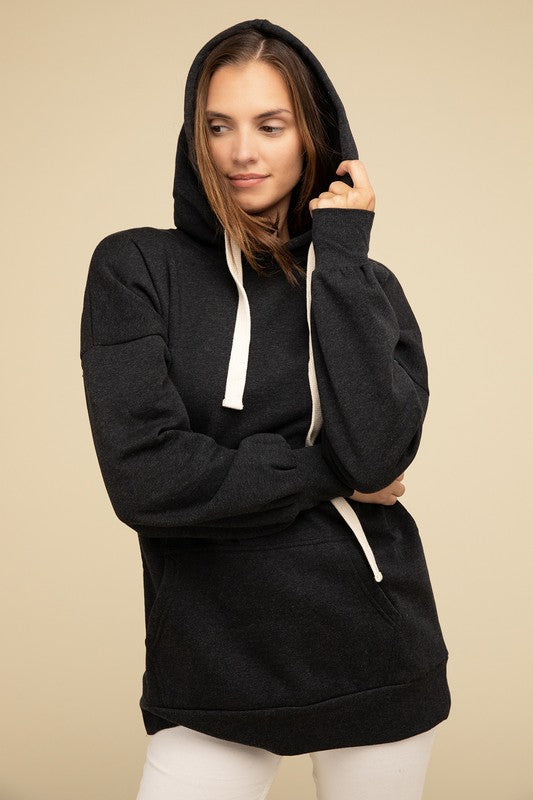 Zenana Oversized Hoodie Longline Sweatshirt