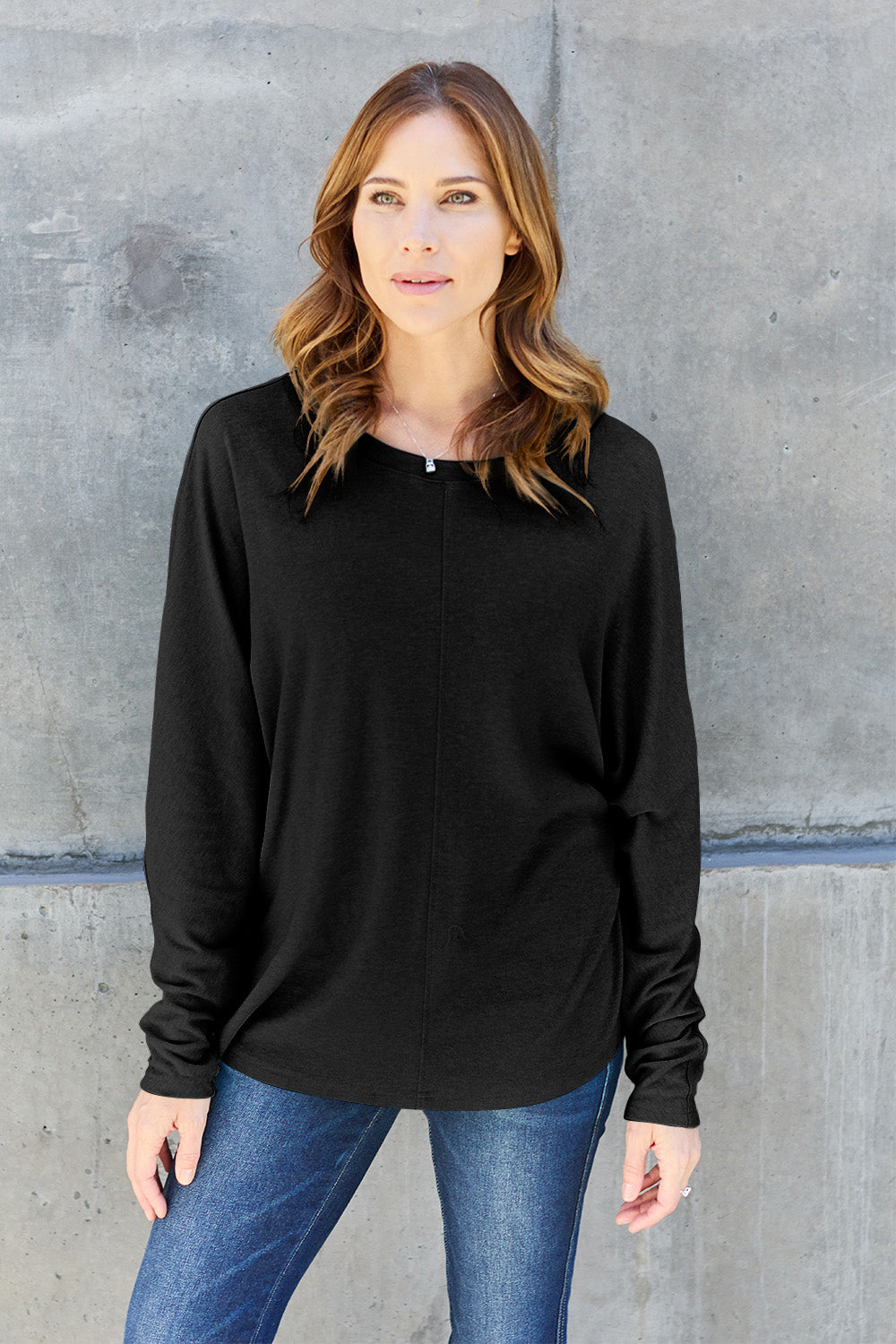 Double Take Round Neck Long Sleeve T-Shirt