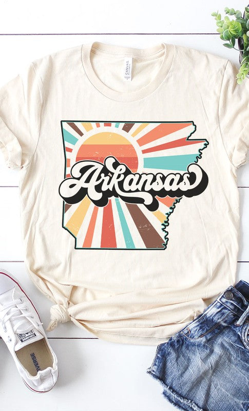 Arkansas Retro State Graphic Tee