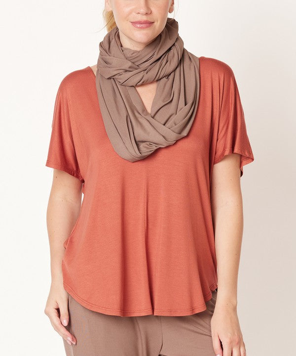 FABINA BAMBOO BLEND INFINITY SCARF