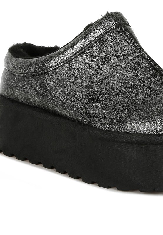 Lottys Faux Leather Platform Classic Slip-On - Boho Soho