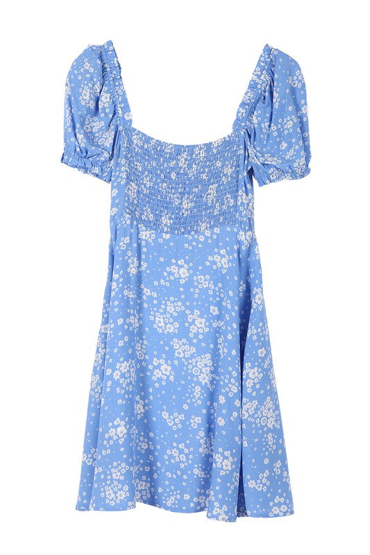 Lilou Puff Sleeve Floral Dress