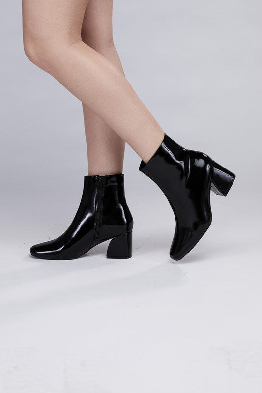 Ultra Faux Leather Ankle Boots