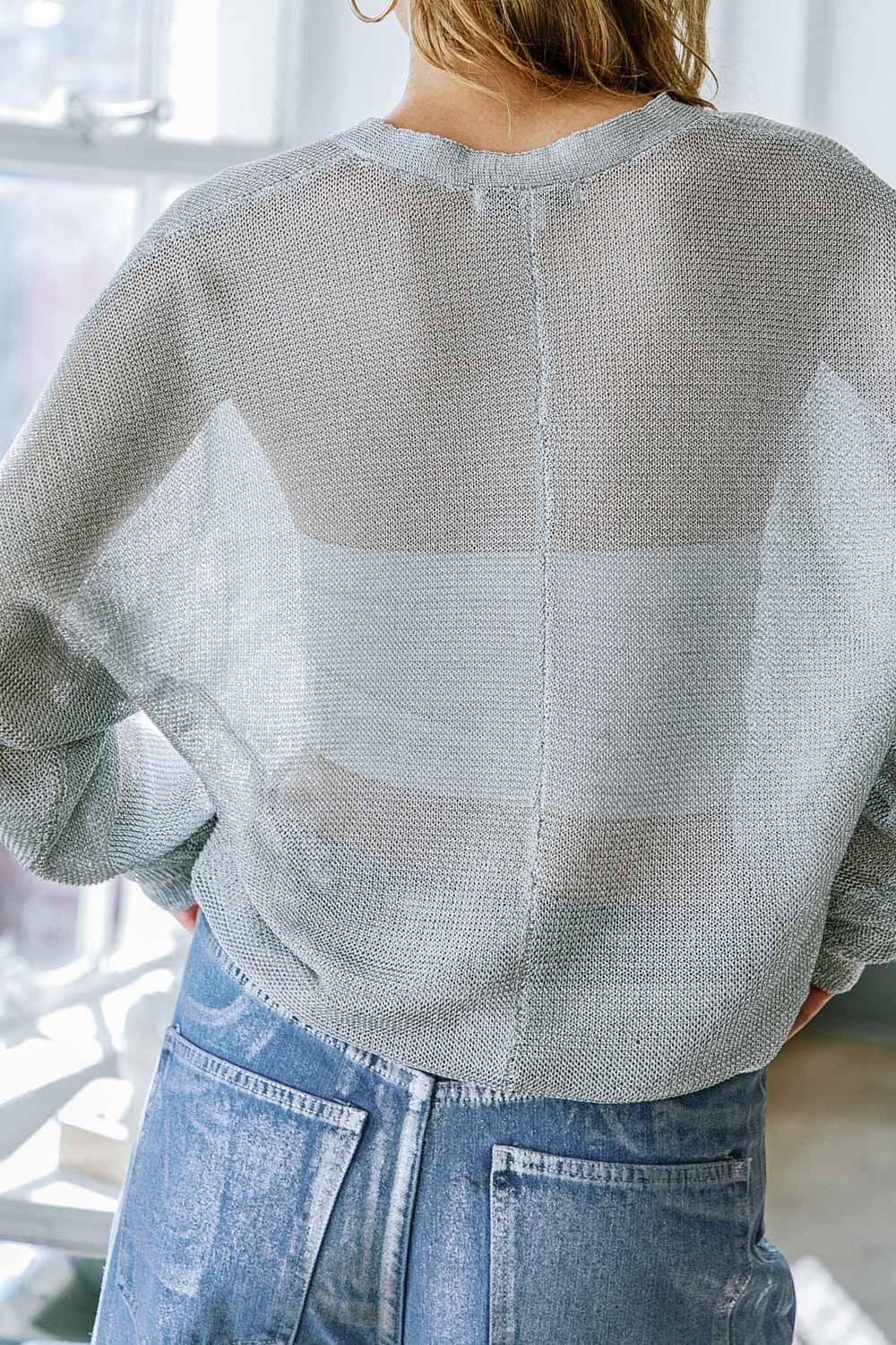 Flying Tomato HERE GOES NOTHING SWEATER TOP