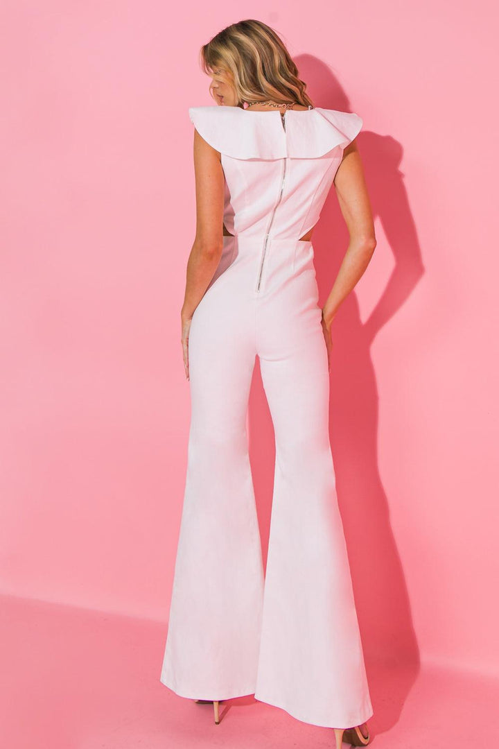 FLYING TOMATO ON THE WAY-OUT DENIM JUMPSUIT