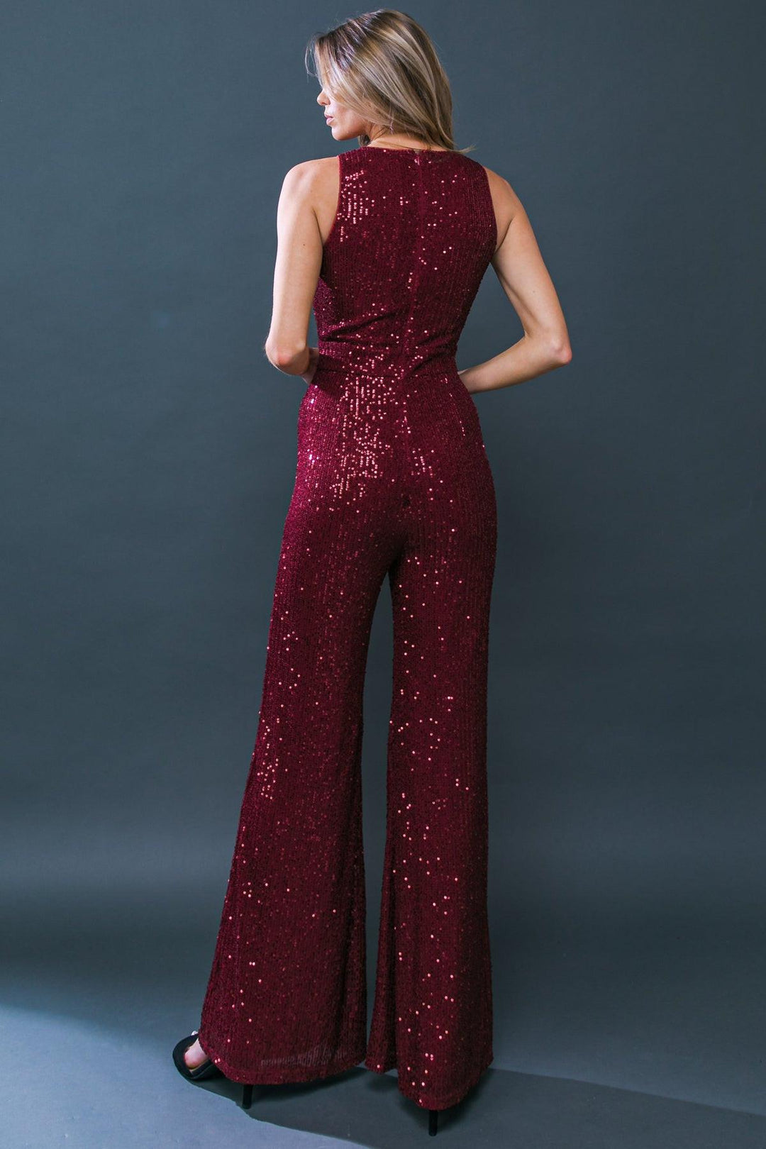FLYING TOMATO DIVINE WANDERINGS SEQUIN JUMPSUIT