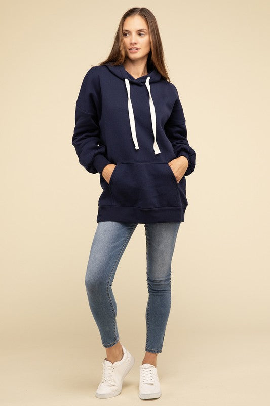 Zenana Oversized Hoodie Longline Sweatshirt