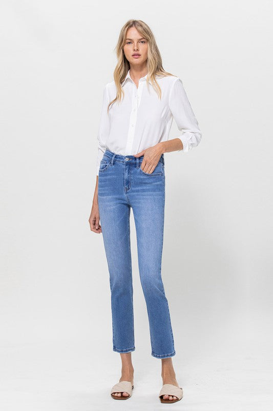 Vervet by Flying Monkey High Rise Stretch Crop Slim Straight