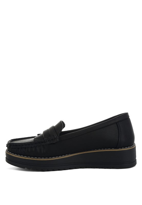 London Rag Croyda Fringed Nubuck Loafers