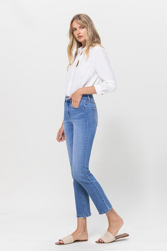 Vervet by Flying Monkey High Rise Stretch Crop Slim Straight