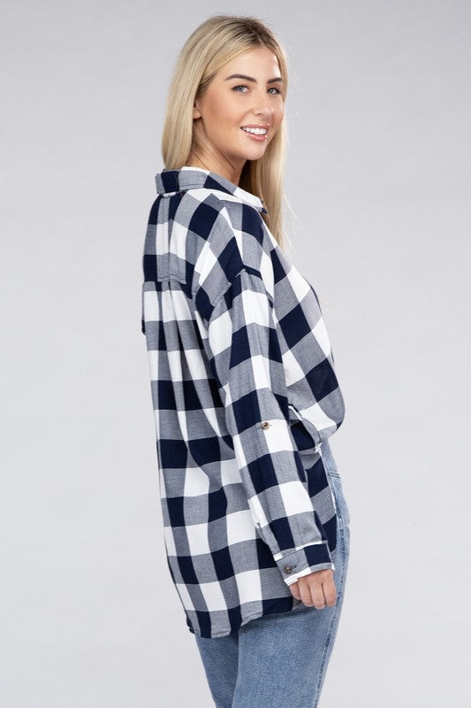 Ambiance Classic Plaid Flannel Shirt