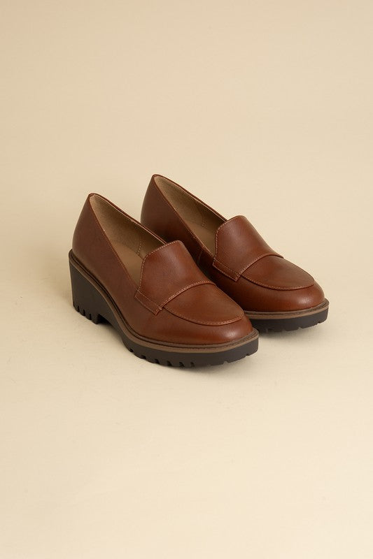 Chunk Heel Smart Loafers