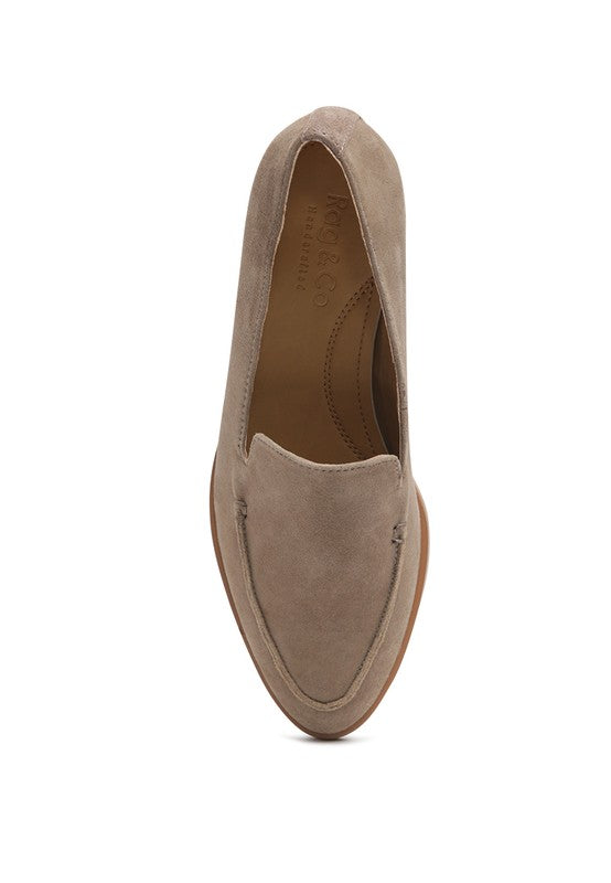 ANNA Leather Slip-On Loafers