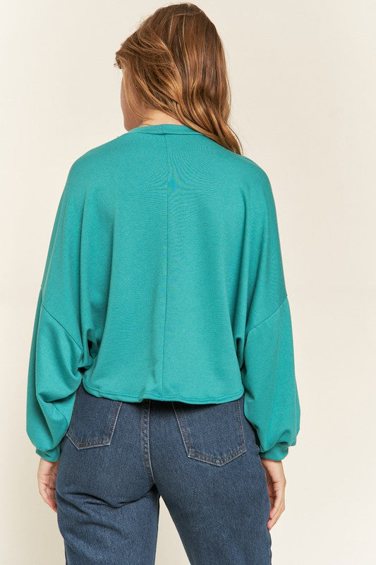 Jade by Jane Tennessee TERRY BATWING SLEEVE TOP