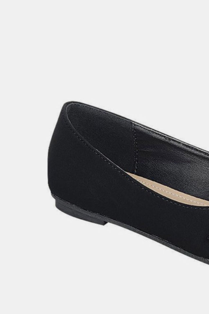 Forever Link Slip On Rhinestone Buckle Ballet Flats - Boho Soho